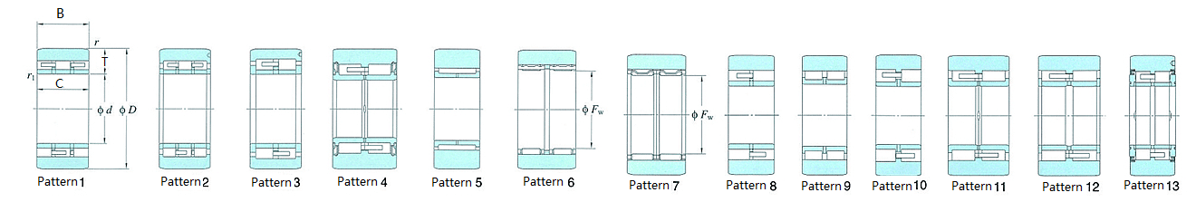 drawing backing bearings 1